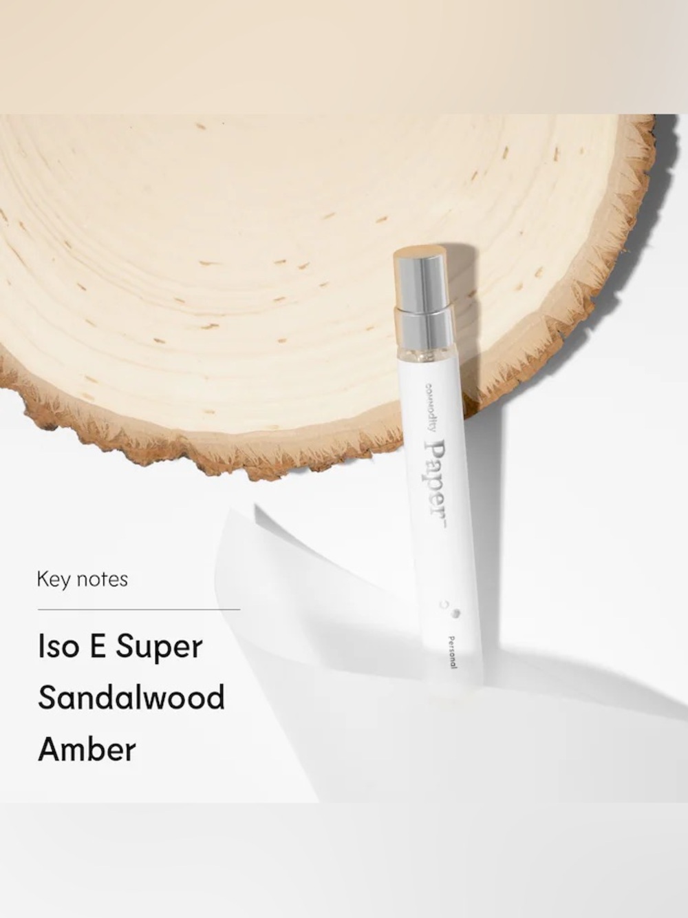 Commodity Paper- Personal Eau de Parfum with Amber & Iso E Super Travel Spray - Picture 2 of 6